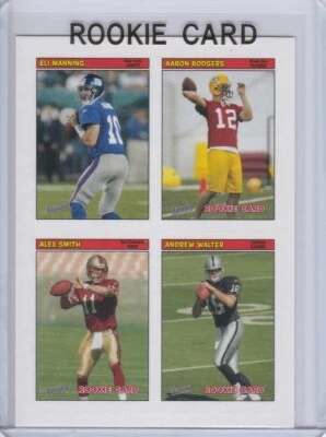 AARON RODGERS ROOKIE CARD 2005 Topps Bazooka Football Quad Sticker RARE $$ RC! - Image 1 of 2
