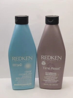 REDKEN CLEAR MOISTURE CONDITIONER & TIME RESET CONDITIONER 8.5 OZ EACH - Image 1 of 4