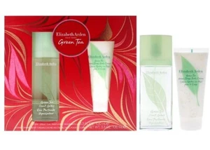 GREEN TEA by ELIZABETH ARDEN for Women 2 pc SET 3.3 oz Scent Spray + BODY CREAM - Picture 1 of 1
