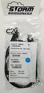 C2G-54400 3FT DisplayPort Cable Male To Male BLACK with Latches Cables to Go! - Picture 1 of 3