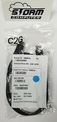 C2G-54400 3FT DisplayPort Cable Male To Male BLACK with Latches  Cables to Go! - Image 1 of 3