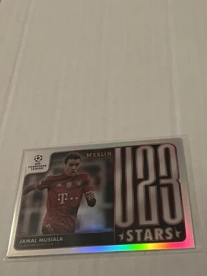 2021-22 Topps Merlin Chrome Jamal Musiala U23 Stars Insert - Image 1 of 2