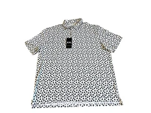 NWT Ibkul Cheers Print Men’s UPF 50+ Icefil Technology Polo Shirt Size 2XL - Picture 1 of 5