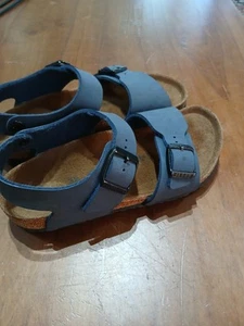 Birkenstock Germany Kids Navy Sandals.Sz 32..VGC - Picture 1 of 5