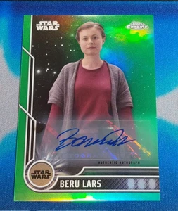Beru Lars 2023 Topps Chrome Star Wars Auto GREEN #12 (Bonnie Piesse) 02/99 - Picture 1 of 2
