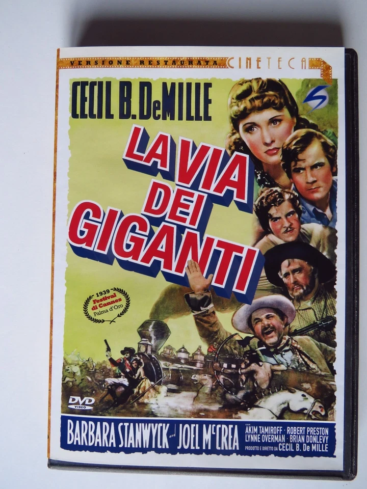 La via dei giganti - DVD Film Western 1939 completo di copia  Locandina del Film - Immagine 1 di 3