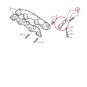 Étrier Collecteur D'Échappement Fiat Palio - Siena - Fiorino Original 7721476 - Bild 1 von 1