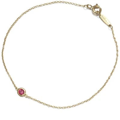 Auth Tiffany&Co. Bracelet Color By The Yard Ruby 18K 750 Yellow Gold - Image 1 of 4