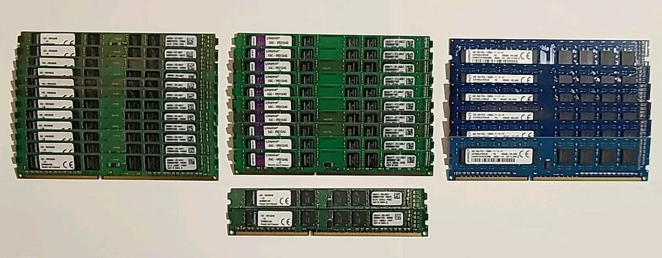 Lot 30x Kingston 4GB PC3 PC3L RAM 10600 12800 Desktop KAC-VR316S/4G KAC-VR313/4G - Image 1 of 4