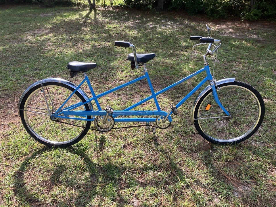 Bicicleta tándem doble Sky Blue Schwinn 1981 Foto 1 de 4