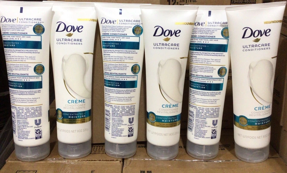 Лот из 6 Dove Ultracare кондиционер крем концентрированный + влага 8 унций - Изображение 1 из 4