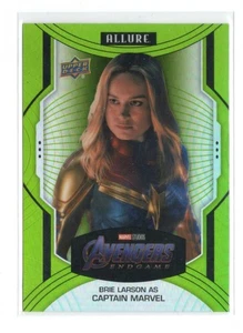Marvel Allure 2022 GREEN QUARTZ Parallel #150 Brie Larson Captain Marvel #61/99 - Picture 1 of 4