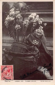 England - LONDON LIFE - Flower seller - Publ. Beagles' Postcard 10513-12 - Picture 1 of 2