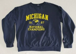 Vintage University Of Michigan Champion 1997 National Champions Sweatshirt XL - Picture 1 of 7