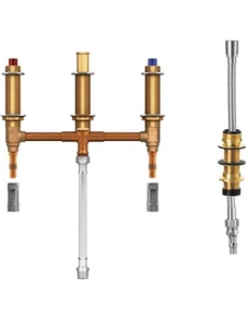 E-7. Moen 9797 Roman Tub with Shower Diverter 10-Inch Centers with 1/2-Inch PEX - Picture 1 of 5