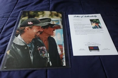Foto autografiada de Richard & Kyle Petty 11x14 pilotos de carreras de autos NASCAR CERTIFICADO DE AUTENTICIDAD PSA Foto 1 de 2