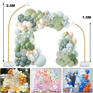 1.5m&2.5m Balloon Arch Kit Column Frame Garland Adjust Arch Stand Wedding Party - Picture 1 of 15