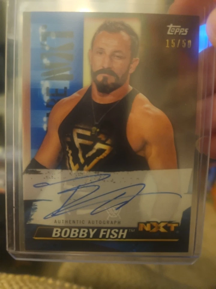 2021 Topps WWE NXT - We Are Nxt Autographs Bobby Fish Blue #A-BF #15/50  (AU) - Image 1 of 1