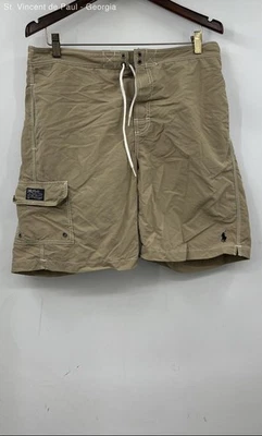 Bañador Polo Ralph Lauren Beige Cordón Cintura Elástica Carga Para Hombre M Y2K Foto 1 de 4