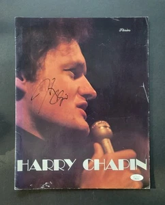 Harry Chapin firmato 1978 programma tour concerto Jsa autenticato - Foto 1 di 7