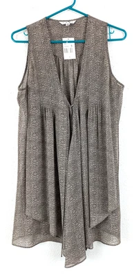 New CAbi sz S Sheer Tunic Vest 365 layered cascading chiffon lagenlook 1258 - Image 1 of 4