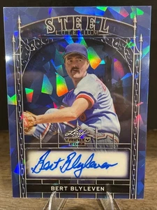 Bert Blyleven 2024 Leaf Trinity Baseball Blue Sapphire Auto /7. Twins HOF - Picture 1 of 3
