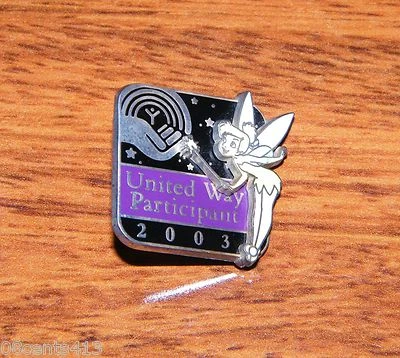 Disney United Way Participant 2003 Tinker Bell Cast Member Exclusive Pin Only  - Image 1 of 3