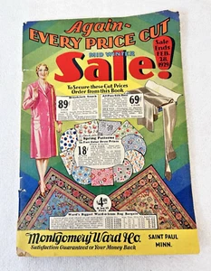 1929 Montgomery Wards Sale Catalogue 152 pages Some Color Has Wear - Picture 1 of 10