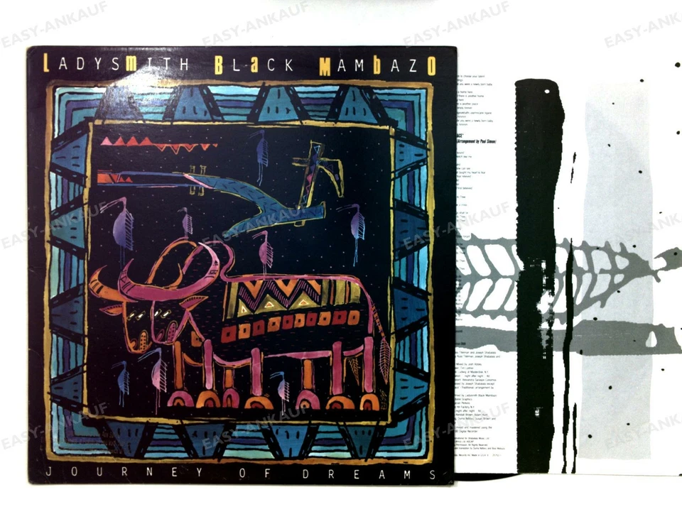 Ladysmith Black Mambazo - Journey Of Dreams US LP 1988 + Innerbag . - Image 1 of 1