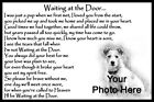 Aimant réfrigérateur commémoratif personnalisé Pet Dog attendant à la porte photo cadeau 