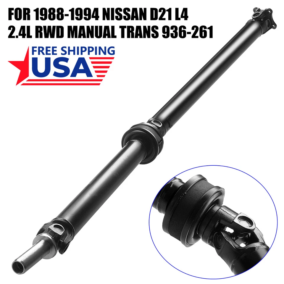 Genuine Rear Driveshaft Prop Shaft Assembly for 2.4L Nissan D21 L4 Manual RWD Foto 1 de 4