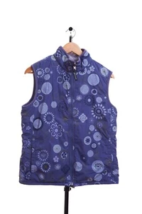 Patagonia Vest Womens Medium Reversible Zip Purple #Z10 - Picture 1 of 19