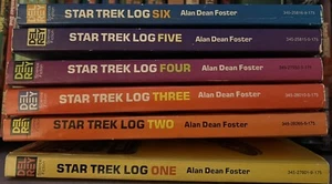Set of Star Trek Log Books 1-6 by Alan Dean Foster Del Rey Paperback Near Mint - Picture 1 of 1
