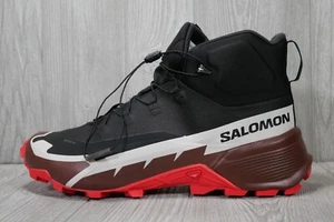 New Salomon Cross Hike Mid Gortex 2 Men 10.5 11 Trail Running Hiking Boots Black - Picture 1 of 6