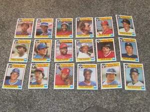 Juego completo de 33 cartas Topps Quaker Granola 1986 Pete Rose Nolan Ryan Cal Ripken - Imagen 1 de 2