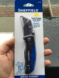Sheffield 12119 Quick Change Lockback® Ultility Knife w/ Blade Storage - Picture 1 of 2