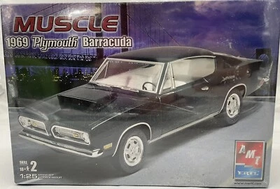 AMT Ertl Muscle 1969 Plymouth Barracuda 1:25 Sealed Model Kit - Image 1 of 3