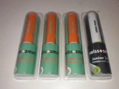 SWISS-SMART POWER BANK 2600 mHa A TUBETTO ARANCIO - Immagine 1 di 2