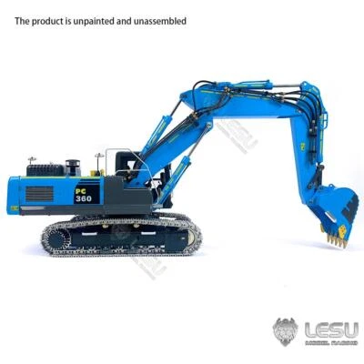 LESU 1:14 RC Tracked Hydraulic Excavators For 3 Arms PC360 Electric Digger Kits - Image 1 of 4