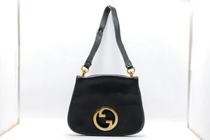 Gucci Interlocking GG Schultertasche Leder Midnight Blue Authentic Vintage Rare - Bild 1 von 11