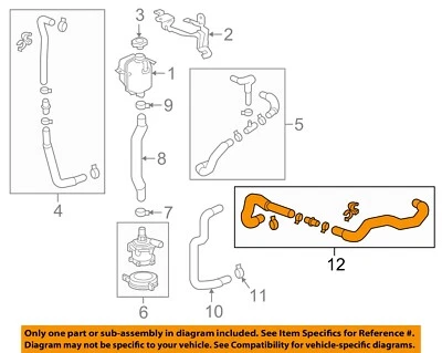 Chevrolet GM OEM 17-18 parafuso EV conjunto de tubo de radiador 42540518 - Imagem 1 de 2