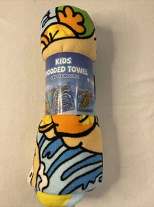 Kids Surfer Hooded Beach/Bath Cotton Towel - 23"W x 47"L NEW - Picture 1 of 2