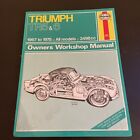 TRIUMPH TR5 PI TR6 TR250 2498cc SPORTS CAR TR HAYNES WORKSHOP MANUAL 1967~1975