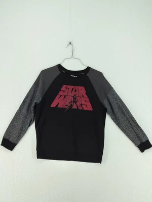 Sudadera Star Wars Adulto Unisex Mediana Negra Manga Larga Pullover #2337 Foto 1 de 4