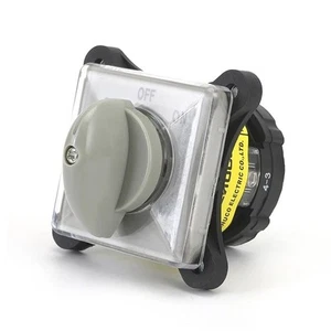 Interruptor de leva giratoria 25A ON-OFF-ON 1 polo 3 posiciones plateado cambio universal - Imagen 1 de 13