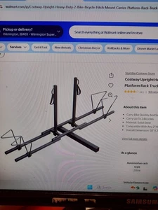 Heavy Duty 2 Bike Bicycle Hitch Mount Carrier Platform Rack ***NEW/OPEN BOX*** - Picture 1 of 3