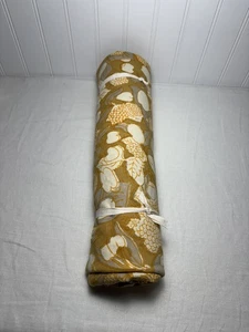 Couleur Nature Forest Harvest Round Tablecloth ~ 90” ~ Grey & Mustard - Picture 1 of 7