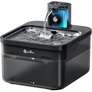 Batteriebetriebener Katzenbrunnen | Bewegungsmelder | Edelstahl-Tablett - Bild 1 von 7