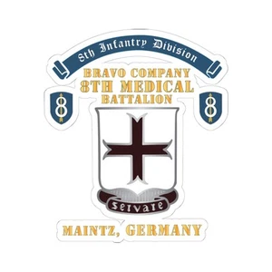 Pegatinas corte beso - Compañía Bravo - 8º Batallón Médico, 8ª División de Infantería - Imagen 1 de 1