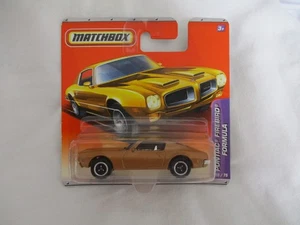 Pontiac Firebird Formula 2010 Matchbox Cars sellado en tarjeta - Imagen 1 de 6